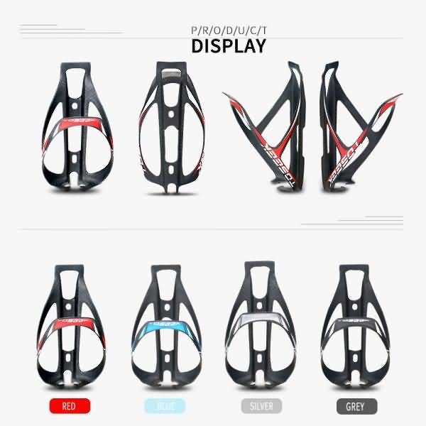 Buy TOSEEK Full Carbon Fiber Bicycle Water Bottle Cage MTB Road Bike Bottle Holder Online!