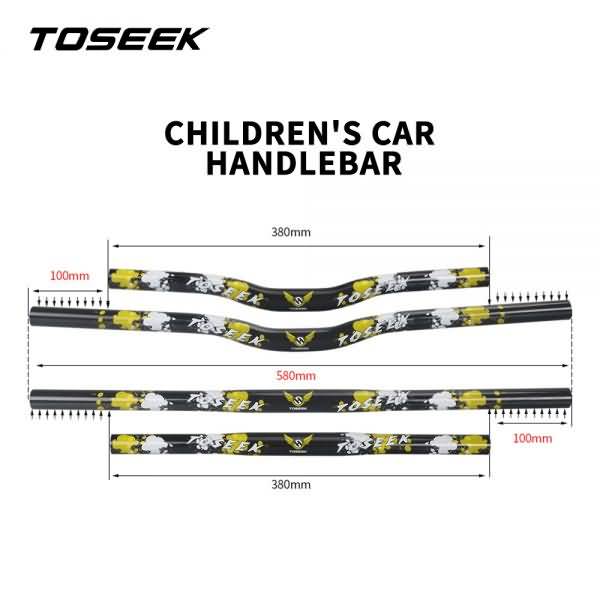 Buy TOSEEK Full Carbon Handlebar 25.4mm Balance Slide Scooter Push Bike