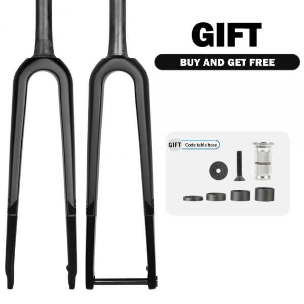 Buy TOSEEK Gravel Fork All Carbon Fiber Road Bicycle Front Fork Quick Disassembly Online!