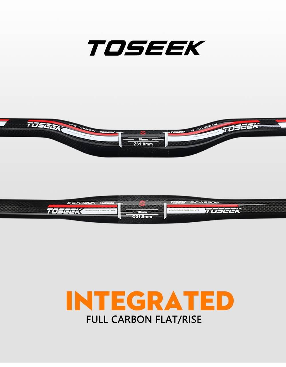 Buy TOSEEK Carbon Handlebar Mtb Bicycle Handlebar 31.8*760mm Length
