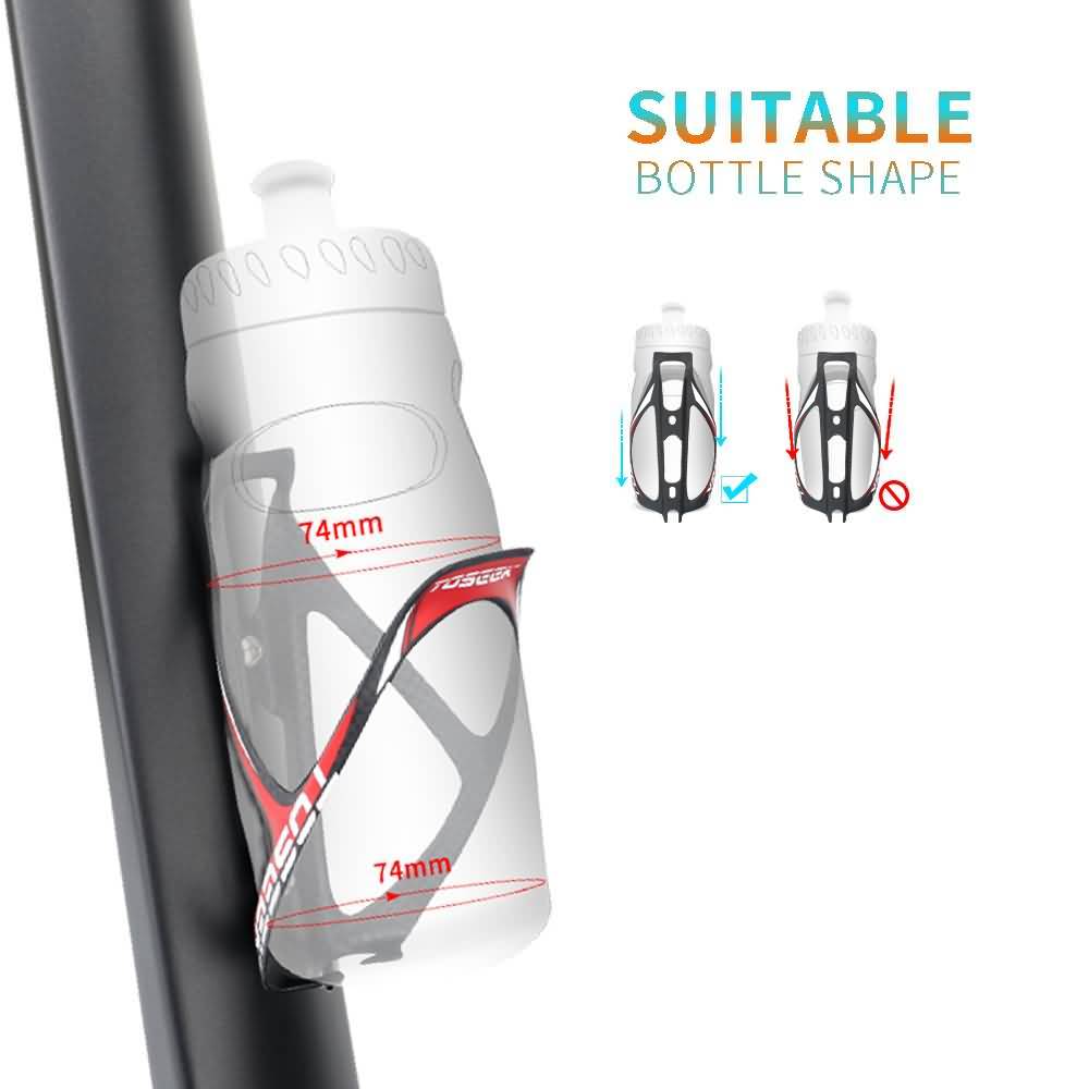 Buy TOSEEK Full Carbon Fiber Bicycle Water Bottle Cage MTB Road Bike
