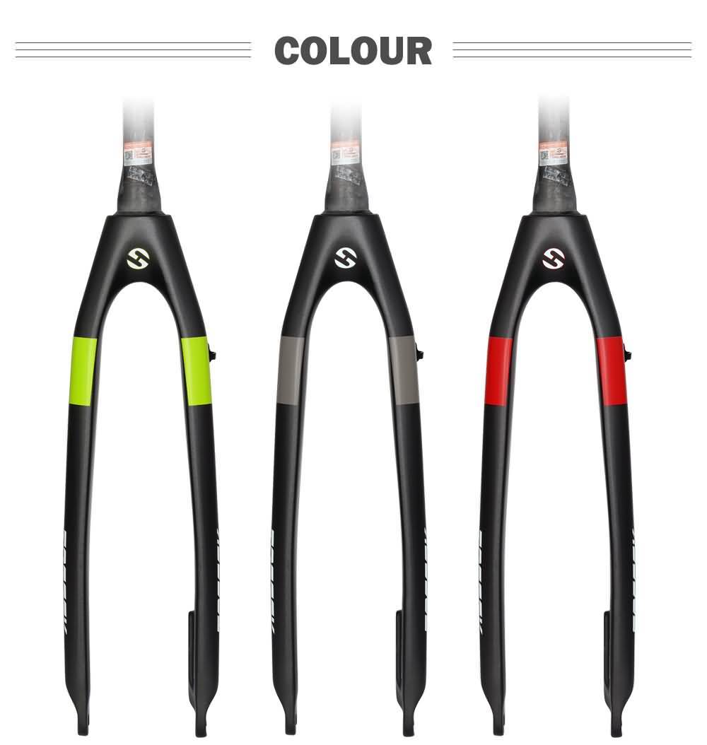 Buy TOSEEK Mountain Bike Full Carbon Fiber Forks MTB Bicycle Tapered