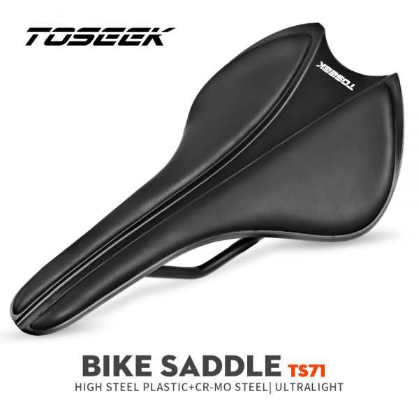 Buy TOSEEK TS71 Bicycle Saddle 7x7mm Round Rails Mountain Bike Saddle